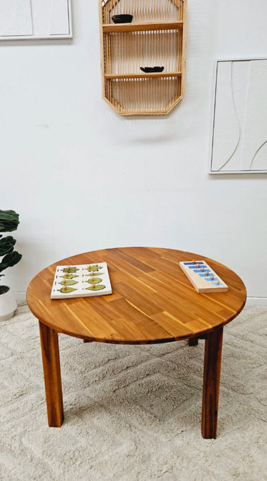 90cm Round Acacia Kids Table