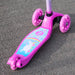 Zinc Explorer Tri Scooter Unicorn deck close-up