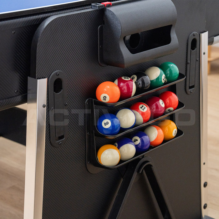 ActiveGo AirShot 7ft Convertible 4-IN-1 Pool, Air Hockey, Table Tennis Table & Tabletop
