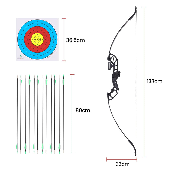 Everfit 55lbs Bow Arrow Set Green detail