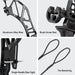 Everfit 55lbs Bow Arrow Set Green arrows
