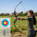 Everfit 55lbs Bow Arrow Set Green full view
