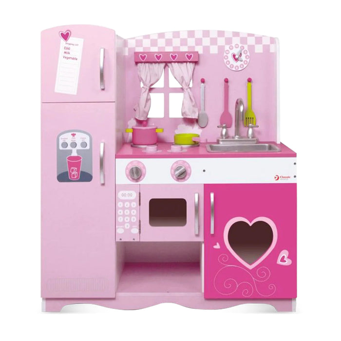 Classic World Pink Hearts Modern Kids Kitchen