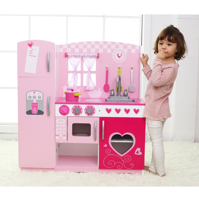 Classic World Pink Hearts Modern Kids Kitchen