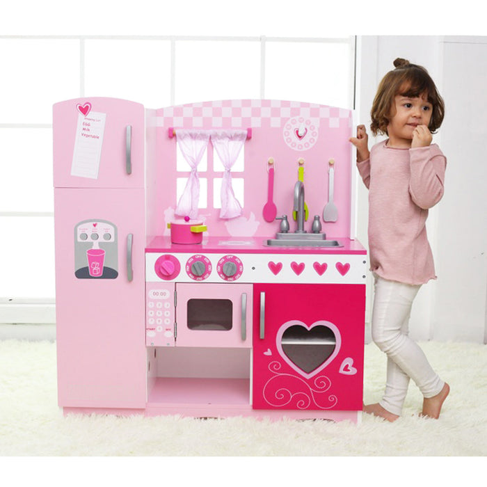 Classic World Pink Hearts Modern Kids Kitchen
