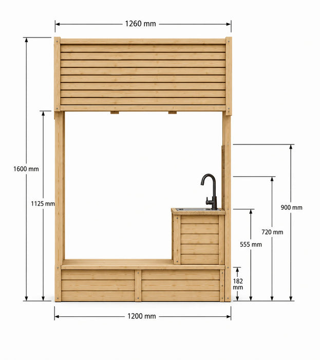 Kidzshack Country Shack Cubby House