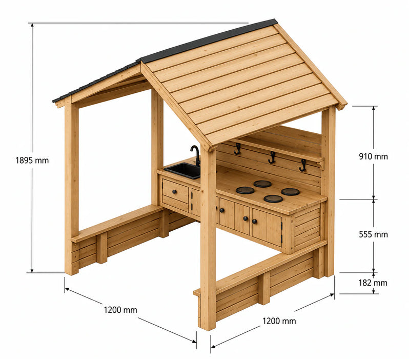 Kidzshack Country Shack Cubby House