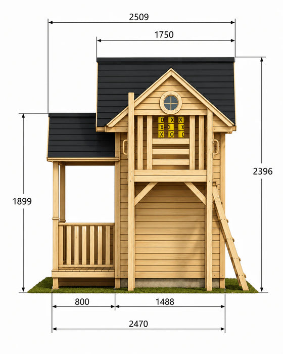 Kidzshack Jolly Shack Cubby House