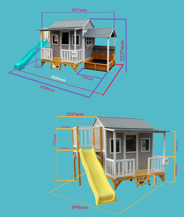 Kidzshack Delightful Shack Cubby House