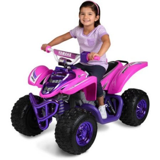 12v Yamaha Raptor ATV Kids Ride On - Pink