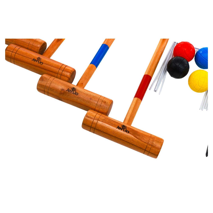 Wooden Croquet Game Set with Carry Bag