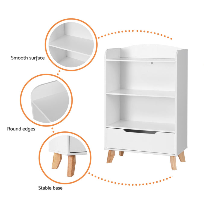 Keezi kids bookcase with tiered shelving