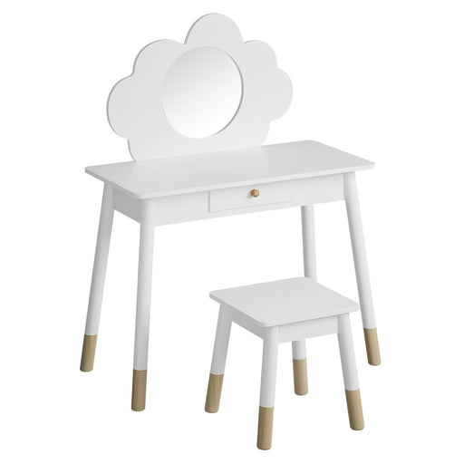 Keezi kids vanity dressing table with chair
