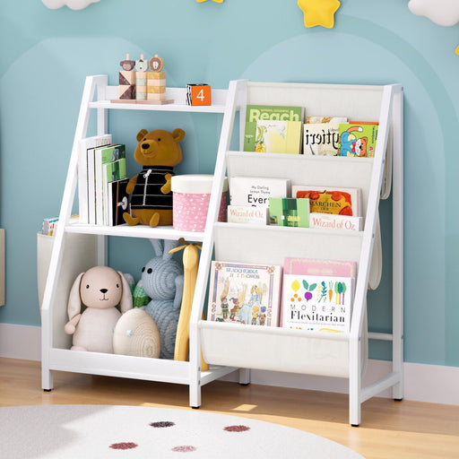Children's bookcase with three open display shelves