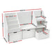 Keezi storage cabinet with pull out drawers in white