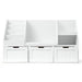 Kids book and toy organiser unit in white
