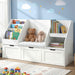 Keezi kids room organiser with shelves and drawers in white