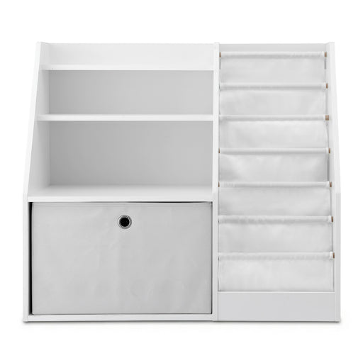 Keezi white bookcase and display rack for children