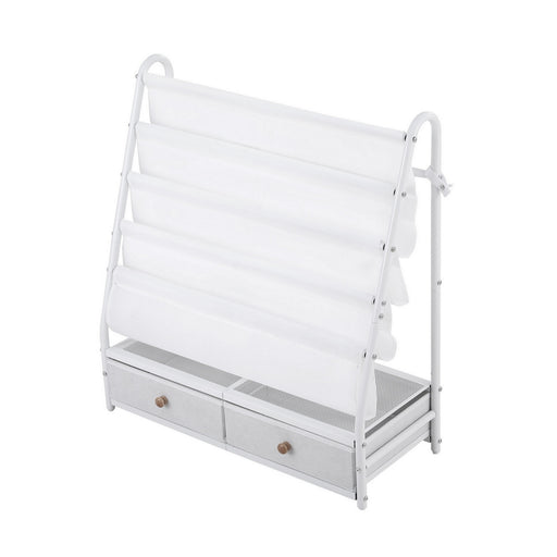 Keezi kids display shelf with drawer, white