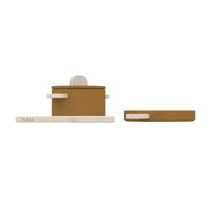 Flexa Wooden Pot and Pan Set