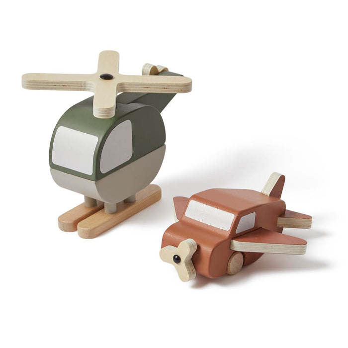 Flexa Wooden Helicopter and Plane
