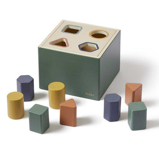 Flexa Wooden Shape Sorting Box white background
