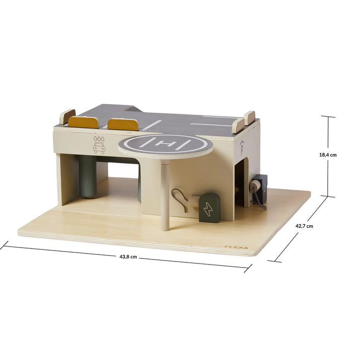 Flexa Wooden Toy Parking Garage
