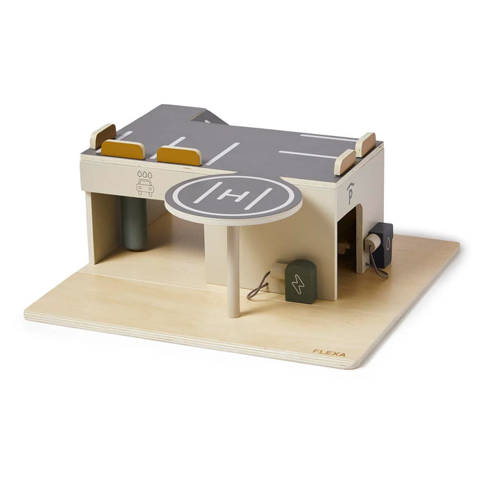 Flexa Wooden Toy Parking Garage