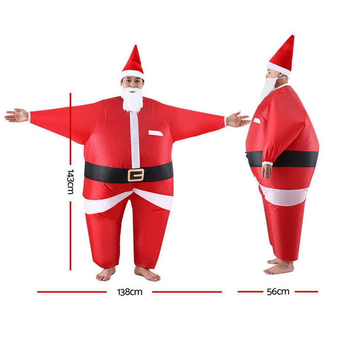 Inflatable Santa Costume - Adult Blow Up Suit