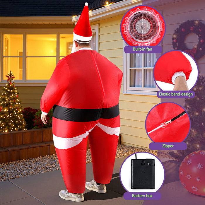 Inflatable Santa Costume - Adult Blow Up Suit