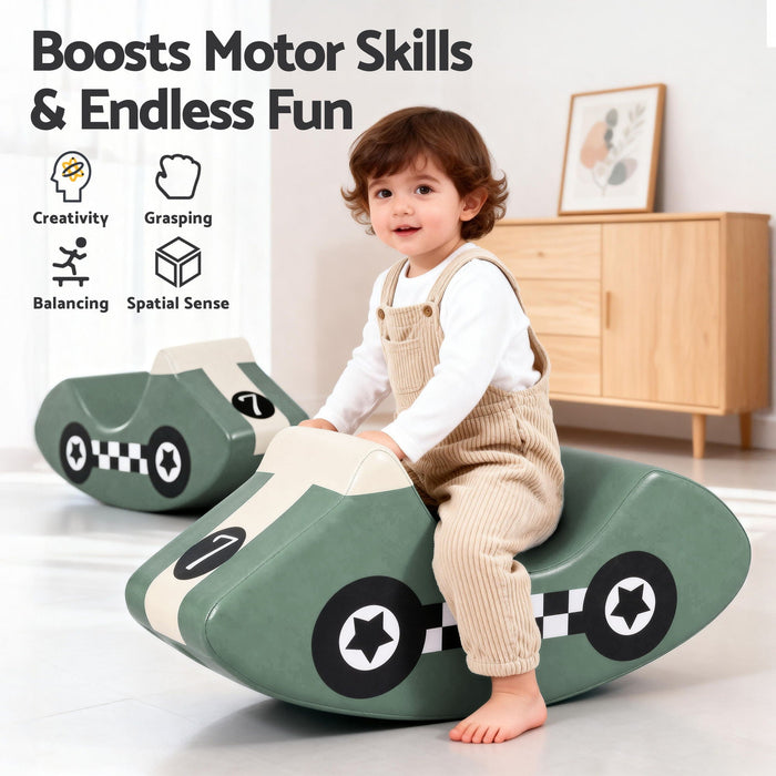 Foam rocker toy dimensions in green