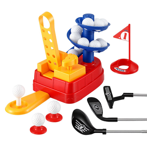 Children's golf play set with twenty practice balls