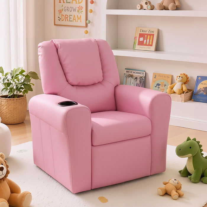 Keezi Kids Recliner Chair PU Leather Sofa Lounge Couch Children Armchair
