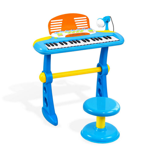 Keezi Kids Electronic 37 Keys Piano Keyboard Set Blue 00