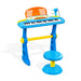 Keezi Kids Electronic 37 Keys Piano Keyboard Set Blue 00