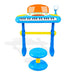 Keezi Kids Electronic 37 Keys Piano Keyboard Set Blue 02