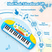 Keezi Kids Electronic 37 Keys Piano Keyboard Set Blue 03