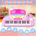 Keezi Kids Electronic 37 Keys Piano Keyboard Set Pink 04