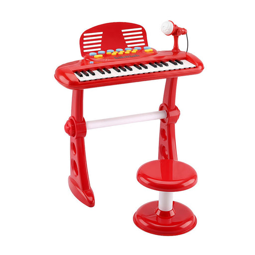Keezi kids piano keyboard with 37 keys in red