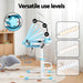 LED lamp fitted to the Keezi kids study desk in blue