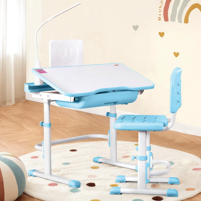 Keezi blue desk and chair set for a kids room