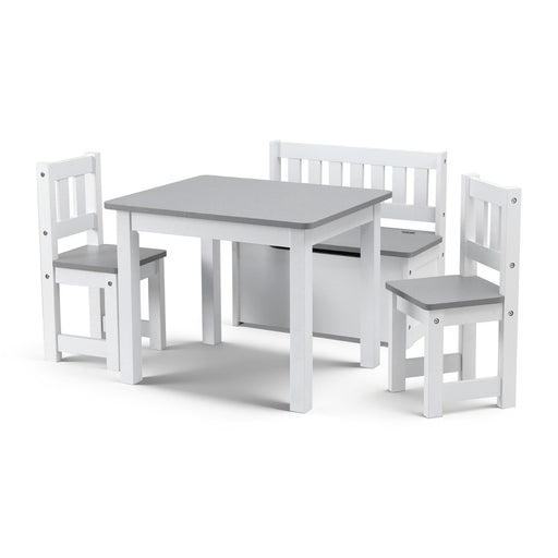 Keezi 2 in 1 kids table and chair set in grey