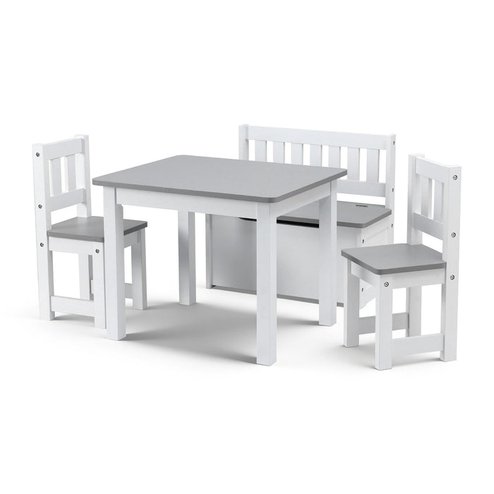 Keezi 2 in 1 kids table and chair set in grey
