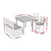 Children's activity table with a storage bench