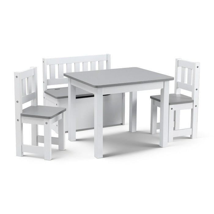 Four piece toddler table and chair set by Keezi