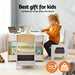 Storage box included with the Keezi kids table