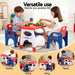 Keezi durable plastic table set for young children in orange