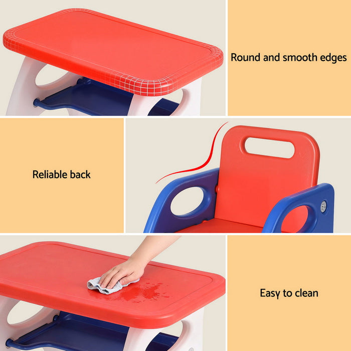 Yellow seating in the Keezi kids activity set