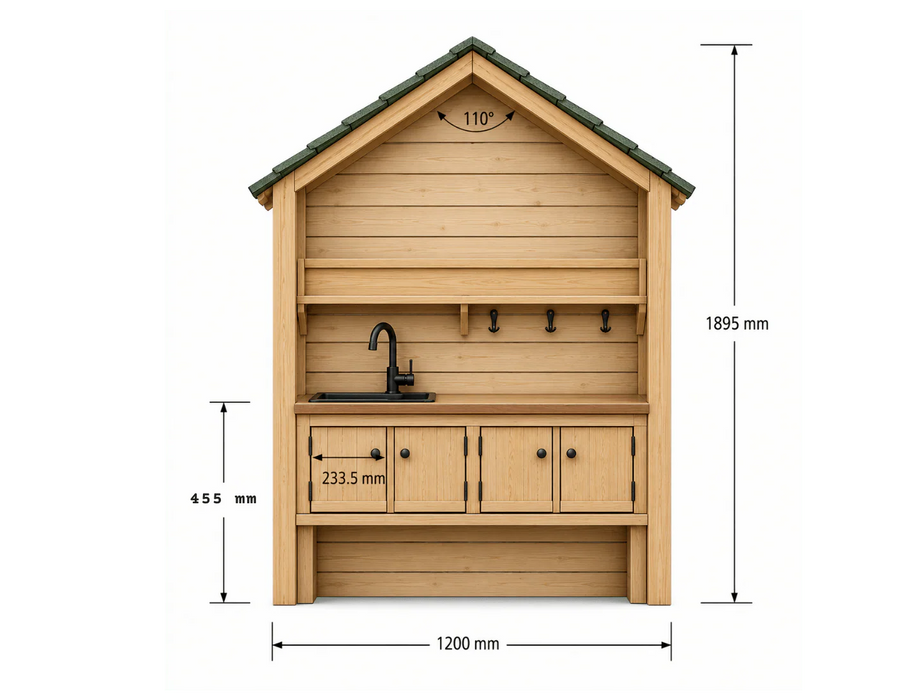 Kidzshack Country Shack Cubby House