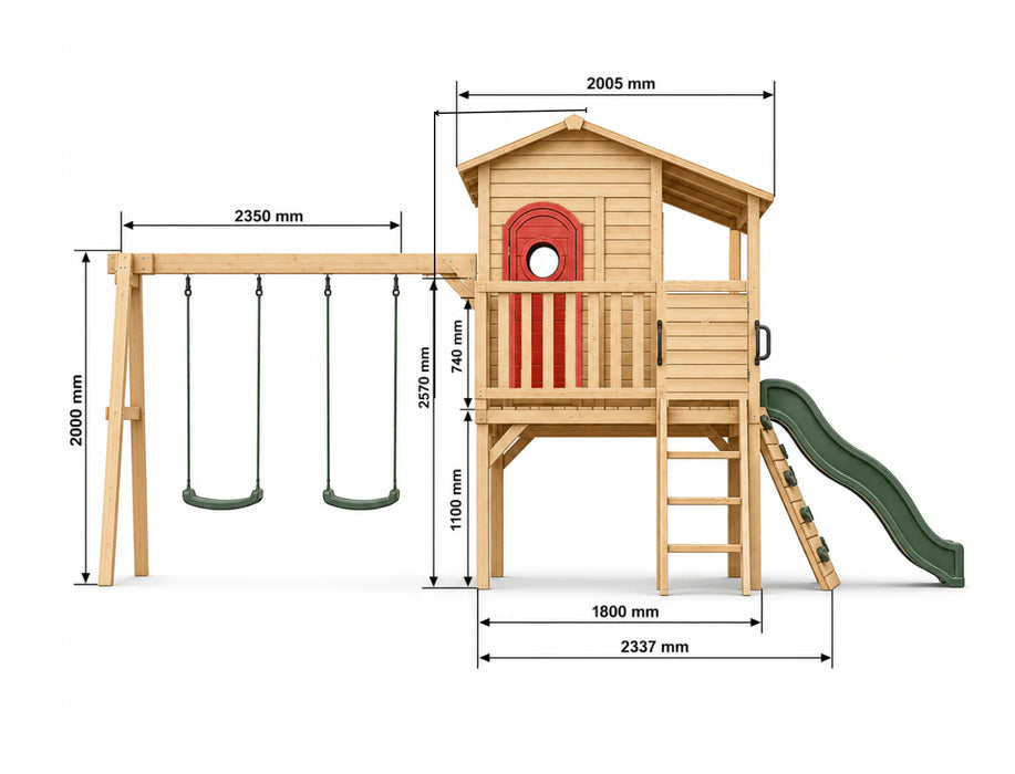 Kidzshack Sweet Shack Cubby House